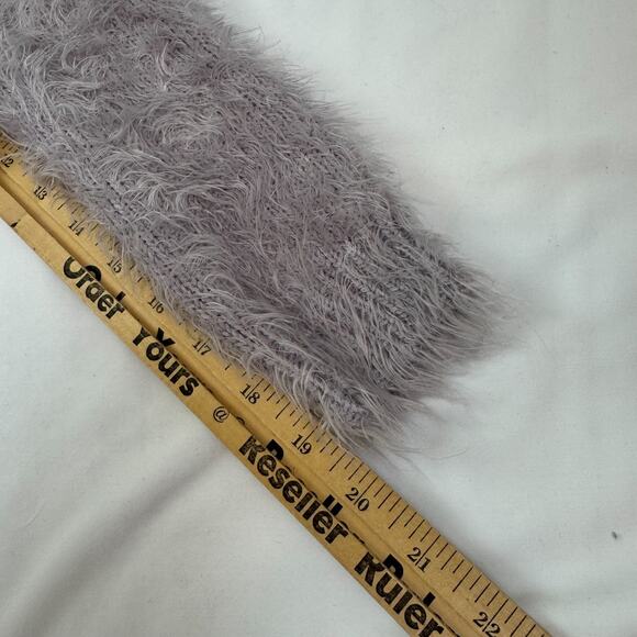 $269 For Love And Lemons XS Fuzzy Blizzard Sweater Cardigan Duster Purple - Picture 7 of 11